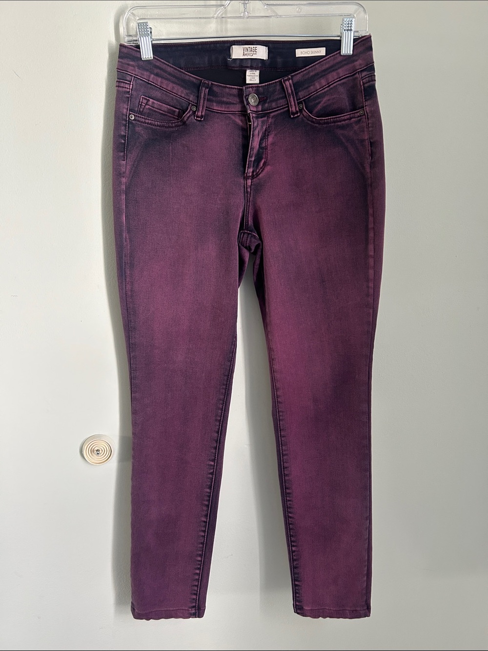Vintage Women's Plum Skinny Jeans